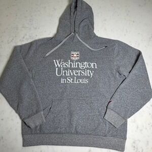 Washington University in St Louis Gray Hoodie Sweatshirt League Est 1991 Large